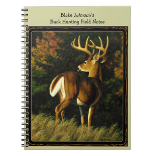 Whitetail Deer Trophy Buck Hunting Spiral Notebook