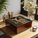 Whitetail Deer, William Morris Style, Jewellery  Gift Box<br><div class="desc">A whitetail deer in a forest with beautiful flowers around,  in the style of William Morris.</div>