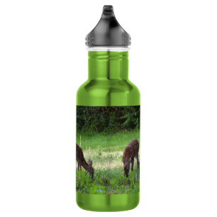 Whitetail Fawns in a Grassy Field 532 Ml Water Bottle