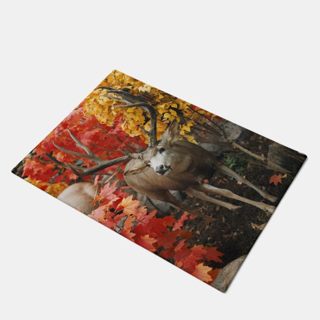 Whitetail In Autumn Doormat (Angled)