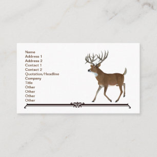 Whitetail Trophy Deer Business Card