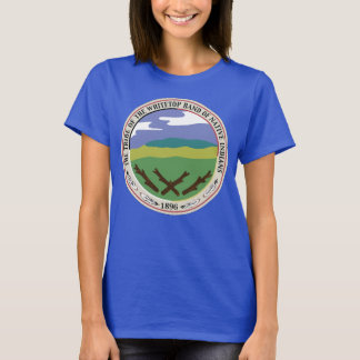 Whitetop Seal/Logo on Flag Blue Background T-Shirt