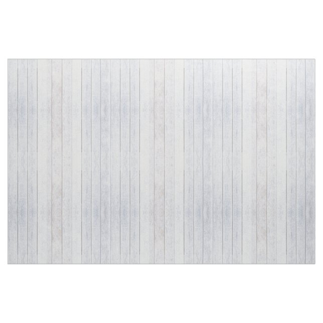 Whitewashed Old Weathered Wood Background Wooden Fabric (Fat Quarter)