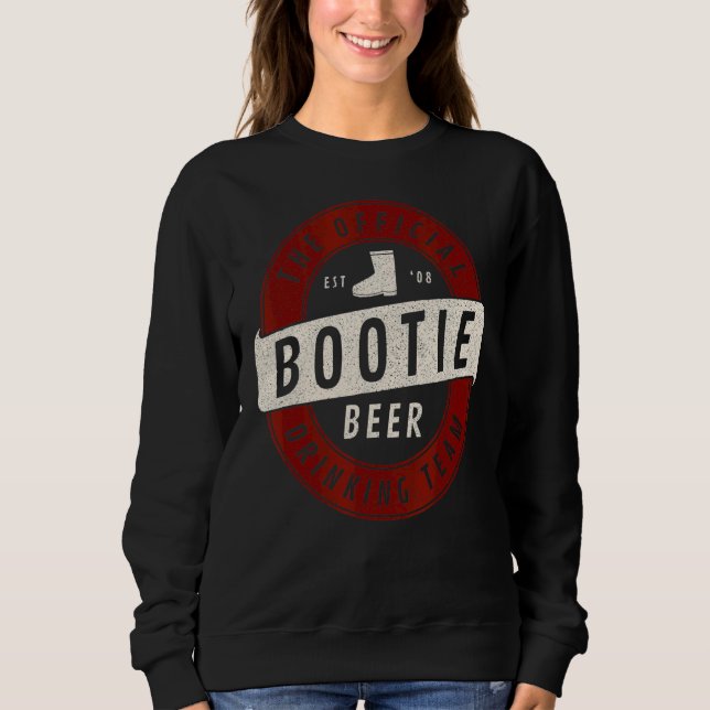 Whitewater Kayak Bootie Beer Drinking Team 2 Sweatshirt (Front)