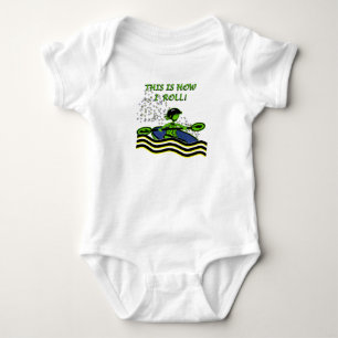 Whitewater Kayak Roll Baby Bodysuit