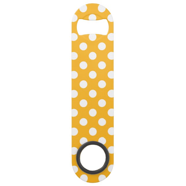 Whitle polka dots on yellow (Front)