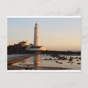 WHITLEY BAY LIGHTHOUSE POSTCARD
