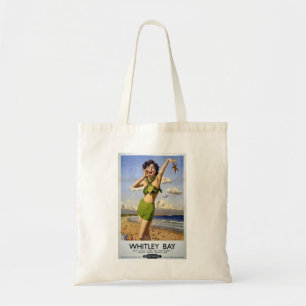 Whitley Bay, Vintage Travel Poster Tote Bag