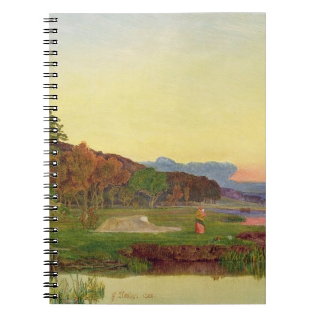 Whitlingham, Norfolk, 1860 (oil on canvas) Notebook (Front)