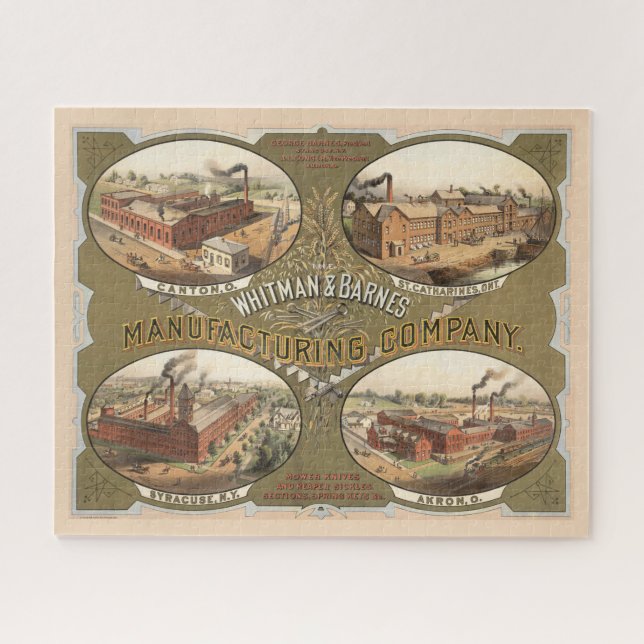 Whitman & Barnes Manufacturing Company. Jigsaw Puzzle (Horizontal)