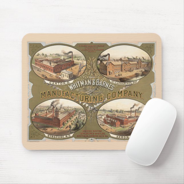 Whitman & Barnes Manufacturing Company. Mouse Pad (With Mouse)