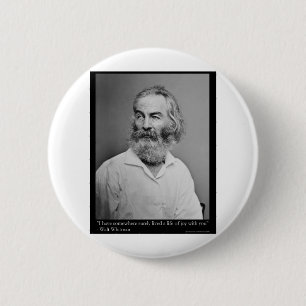 Whitman Life Of Joy Love Quote Gifts Tees Mugs Etc 6 Cm Round Badge