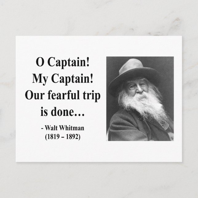Whitman Quote 8b Postcard (Front)