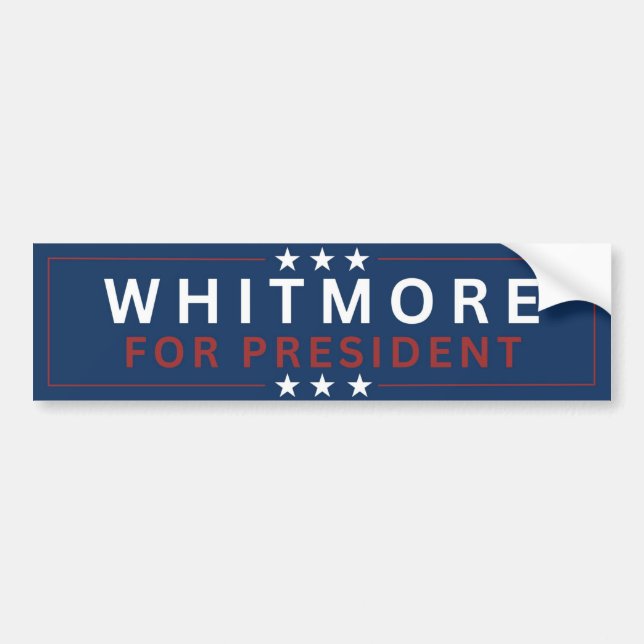 Whitmore for President Bumper Sticker (Front)