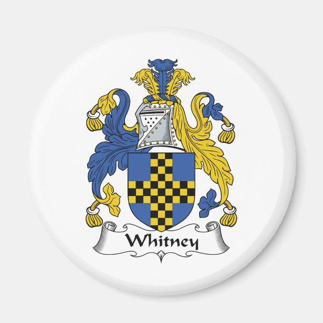 Whitney Family Crest Magnet (Front)