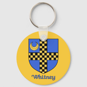 Whitney Family Shield Keychain