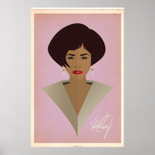 Whitney Houston, Minimalist Icon Print Design