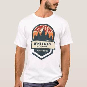 Whitney mountain peak climbing and hiking T-Shirt