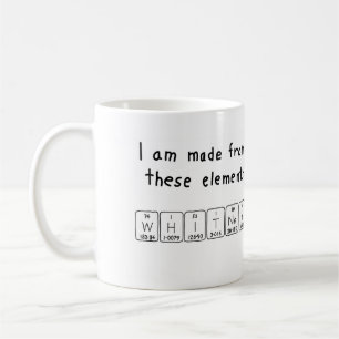Whitney periodic table name mug