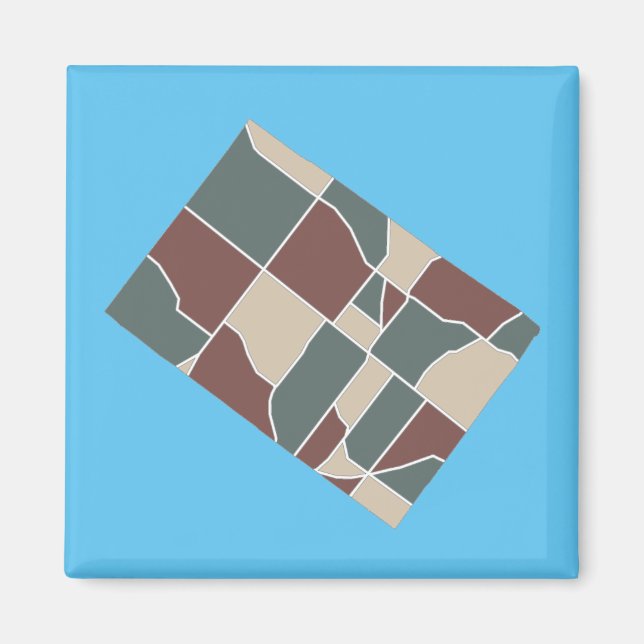 Whitpain Township Map Magnet (Front)