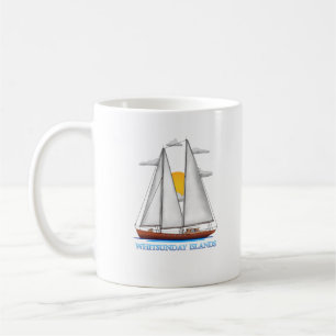 Whitsunday Islands Coastal Nautical Sailing Sailor Coffee Mug