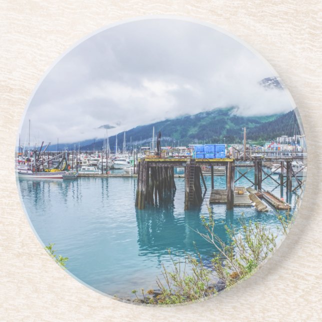 Whittier Alaska Harbour Coaster (Front)