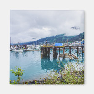 Whittier Alaska Harbour Magnet