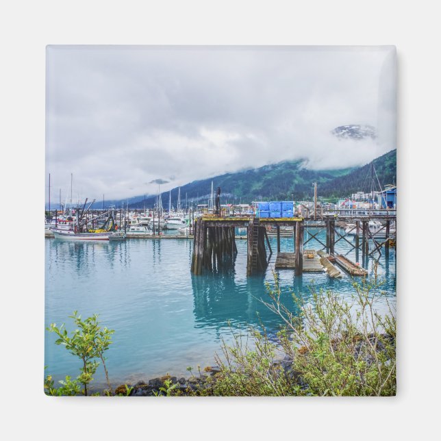Whittier Alaska Harbour Magnet (Front)