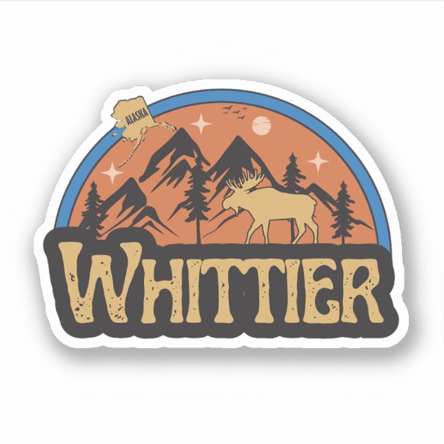 Whittier, Alaska Sticker (Front)