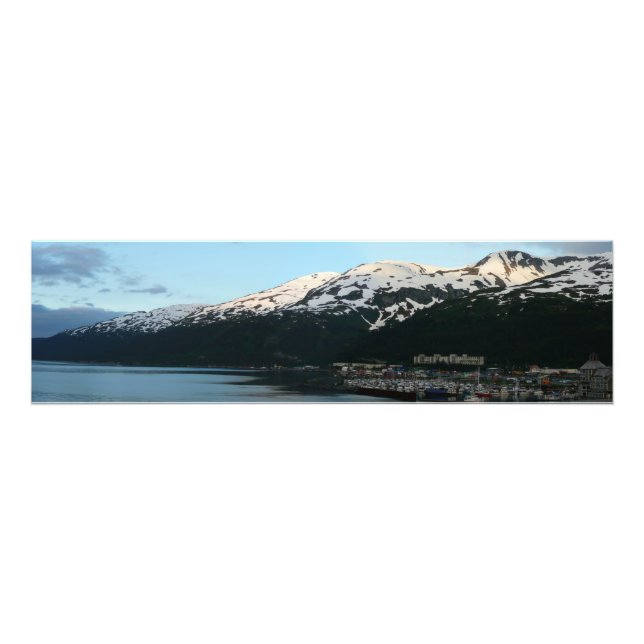 Whittier at Dusk Scenic Alaska Photography Photo Print (Front)