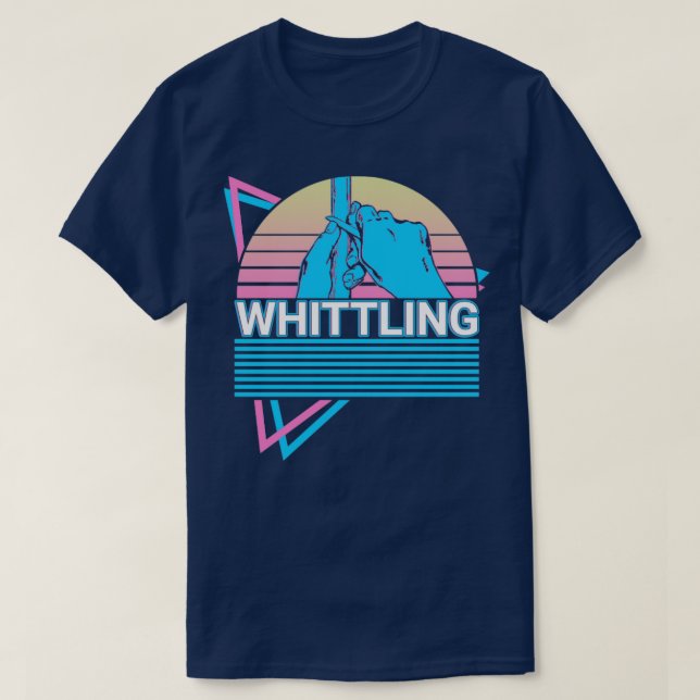 Whittling Whittler Retro T-Shirt (Design Front)