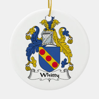 Whitty Family Crest Ceramic Tree Decoration