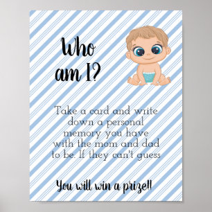 Who am I? Baby Boy Poster