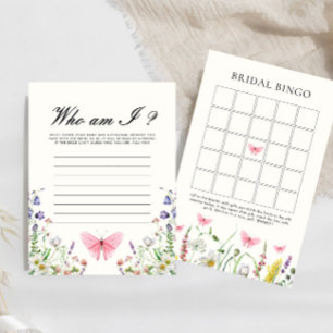 Who Am I Butterflies Bridal Shower Game