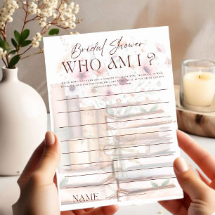 Who Am I Storybook Bridal Shower Game