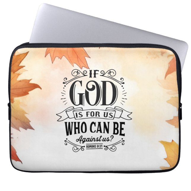 Who can be Against Us? Laptop Sleeve (Front)
