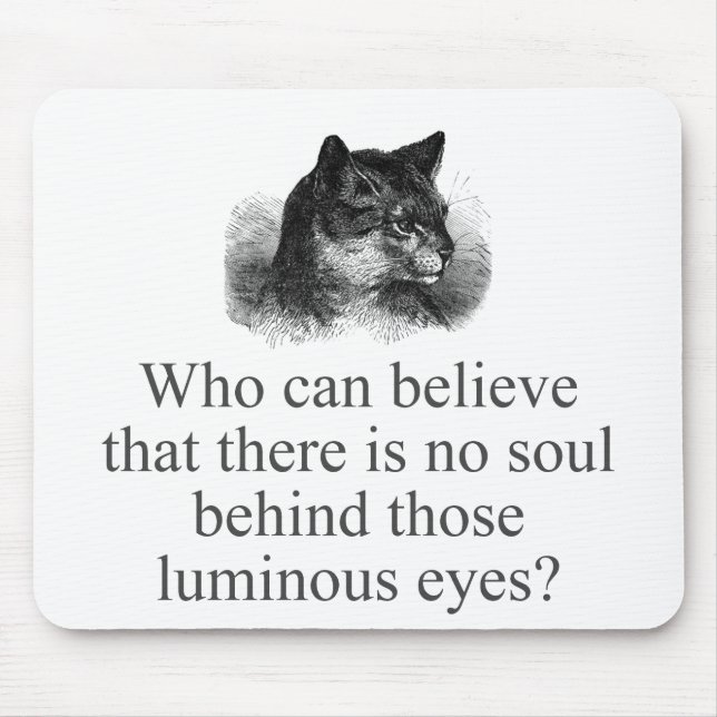 Who Can Believe That There Is No Soul  Mouse Pad (Front)