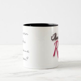 "Who can find a virtuous woman?" Two-Tone Coffee Mug