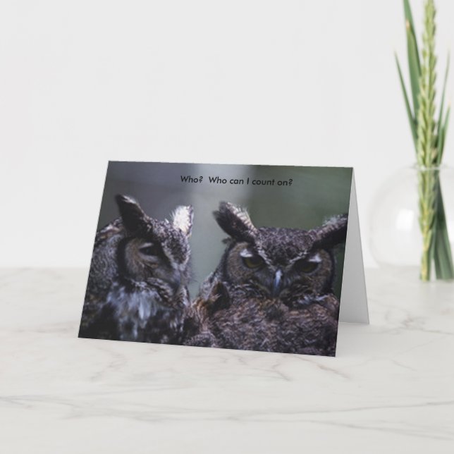 Who can I count on? Holiday Card (Front)