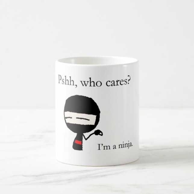 Who cares? coffee mug (Center)