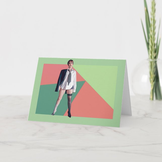 Who Cares Greeting Card (Front)