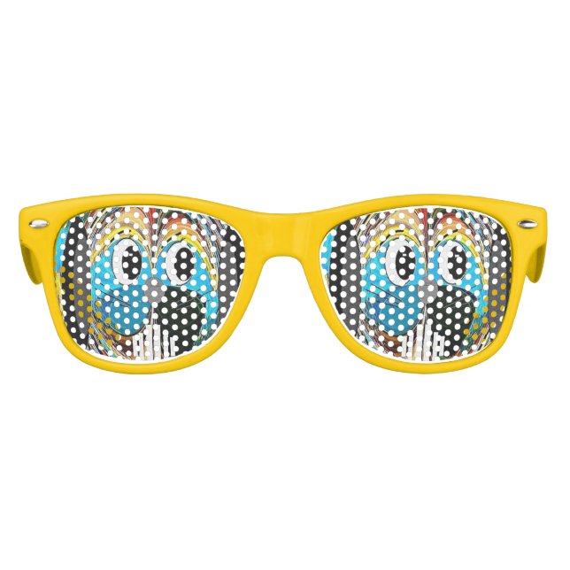 "Who Could Resist" Kids Retro Party Shades (Front)