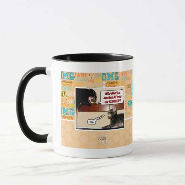 Who dares awaken me? mug (Left)