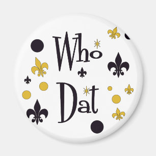 Who Dat t-shirts Magnet