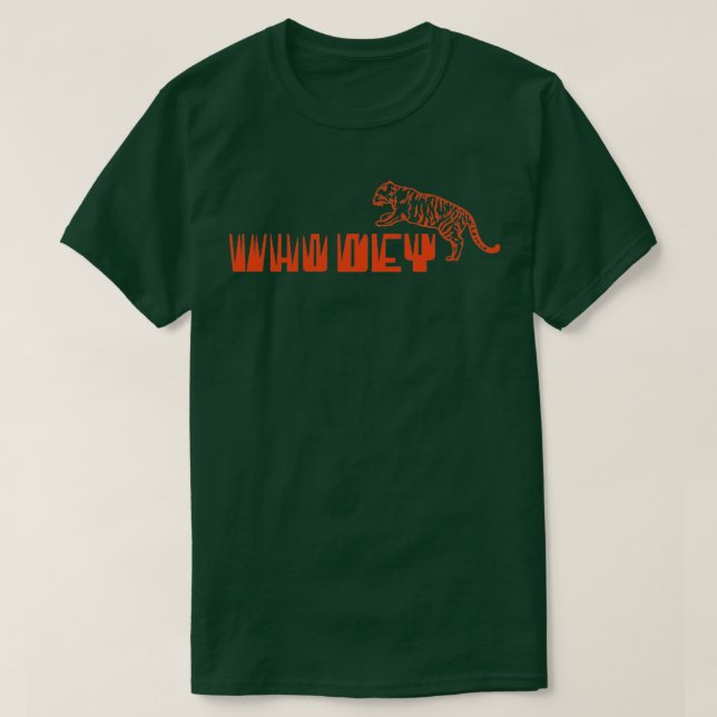 Who Dey Athletics T-Shirt (Design Front)