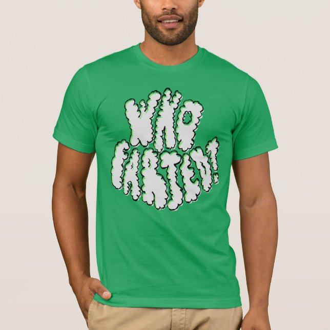 Who Farted Shirt Funny Golf Dad Green Puffy (Front)