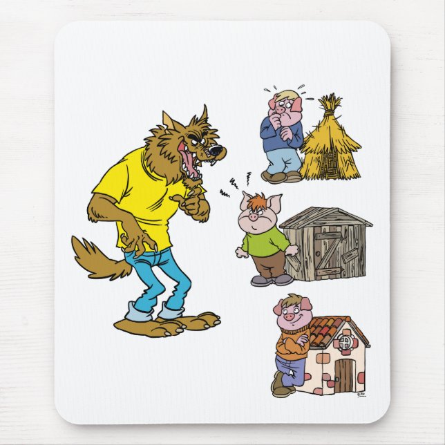 Who fears the Big Bully Wolf? Mousepad (Front)