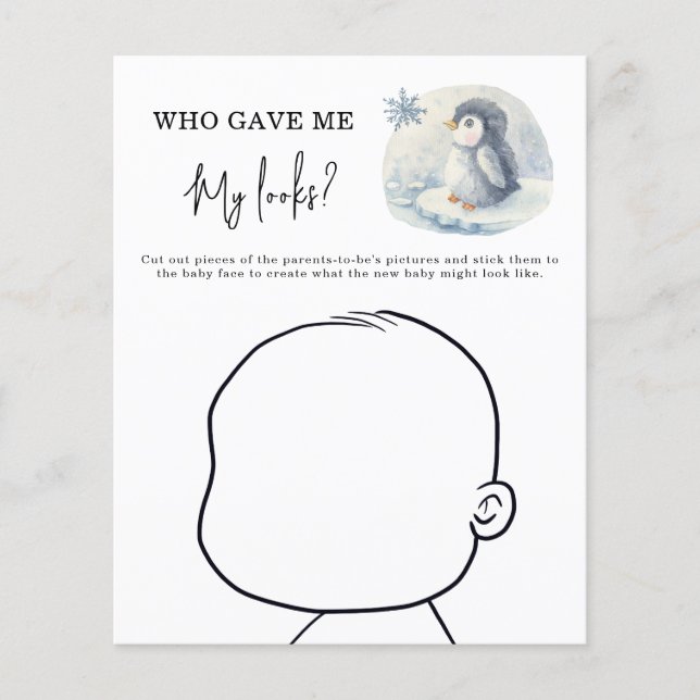 Who gave me My looks? - Cute Penguin (Front)