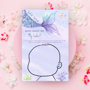 Who gave me My looks? Ocean baby shower game