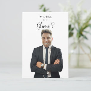 Who Has The Groom Bridal Shower Game Thank You Card